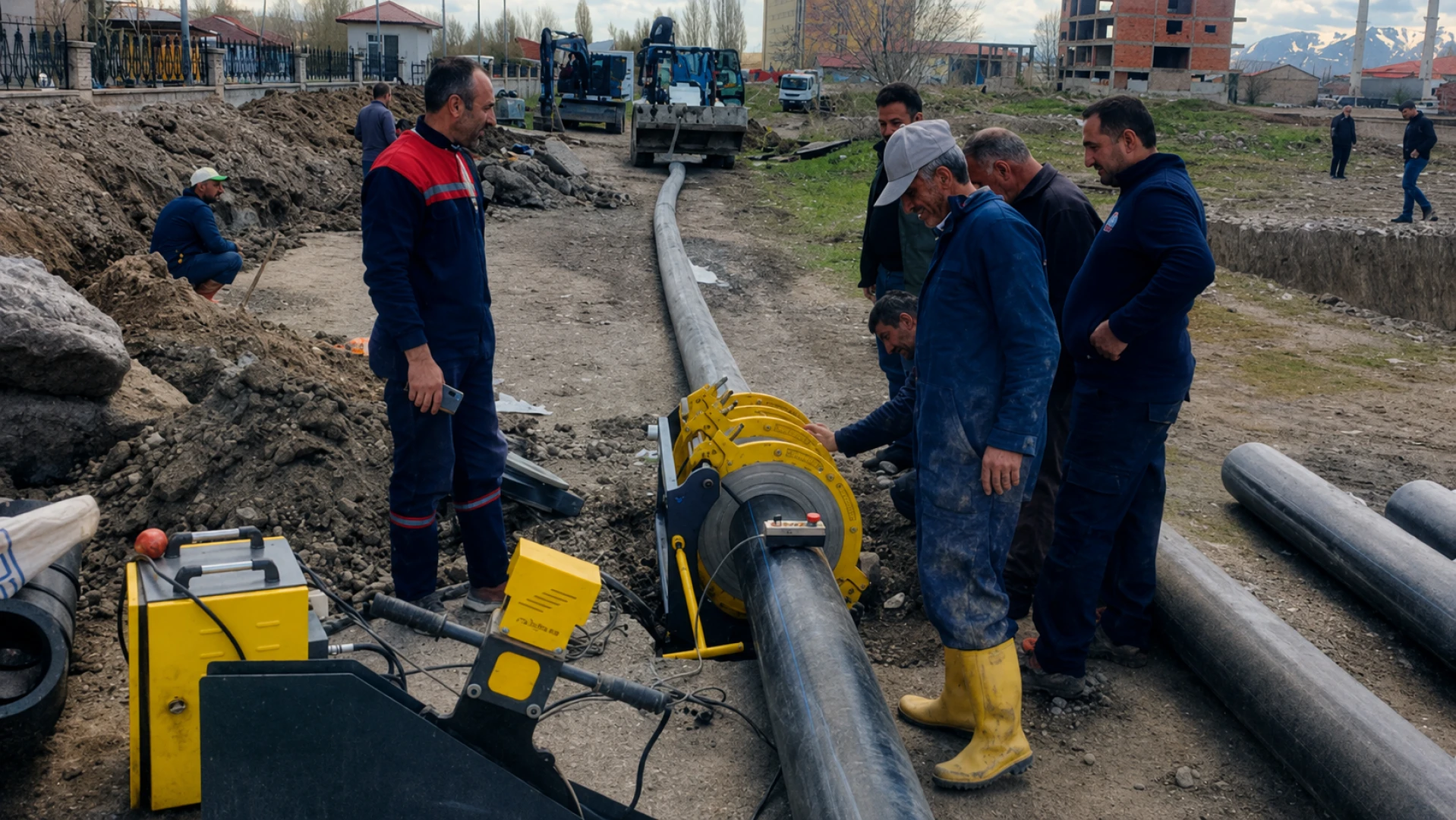 Ağrı Belediyesi Yol ve Altyapı Çalışmalarını Aralıksız Devam Ettiriyor