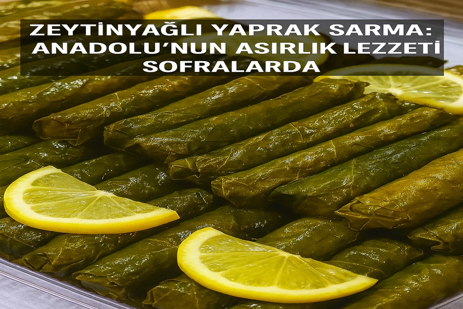 Zeytinyağlı Yaprak Sarma: Türk Mutfağının Vazgeçilmez Lezzeti Sofralarda Parlıyor