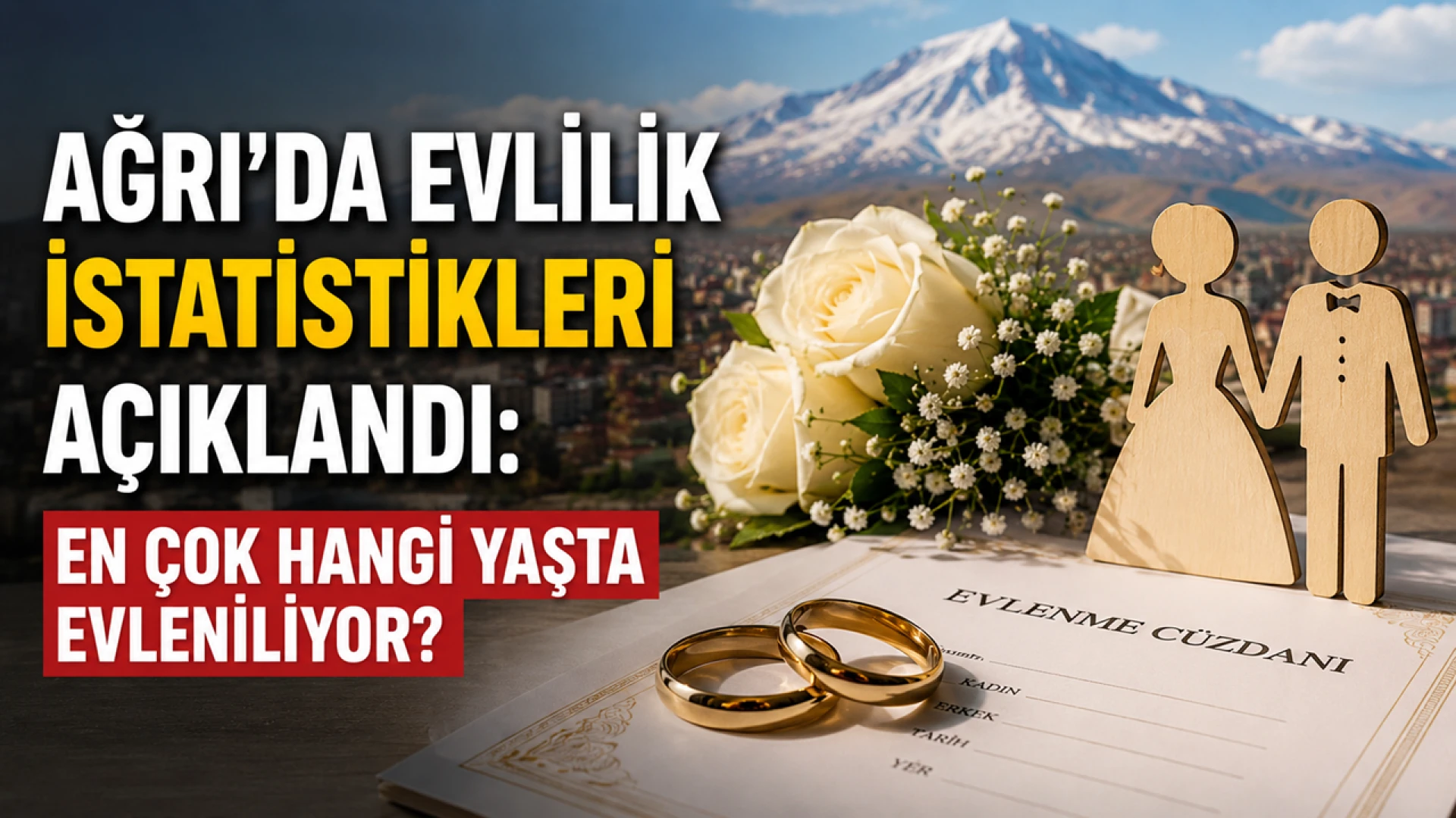 Ağrı'da Evlilik İstatistikleri Açıklandı: En Çok Hangi Yaşta Evleniliyor?