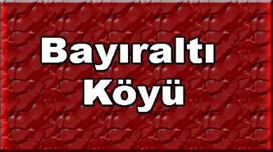 Bayıraltı ( Didem ) Taşlıçay