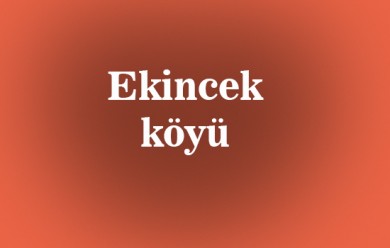 Ekincek ( Sevik ) Tutak